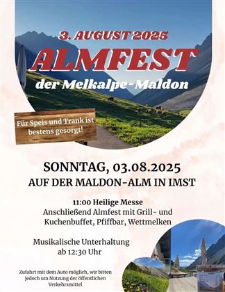 Almfest auf der Melkalpe Maldon