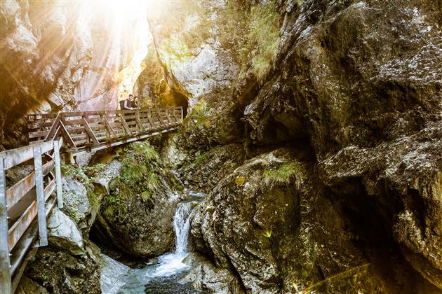 in der Rosengartenschlucht