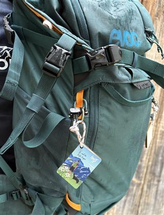Wanderrucksack mit Anhänger Wander