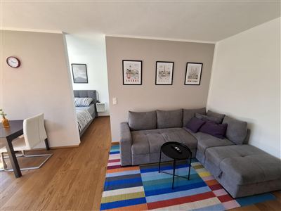 Apartment, shower, toilet, facing the garden