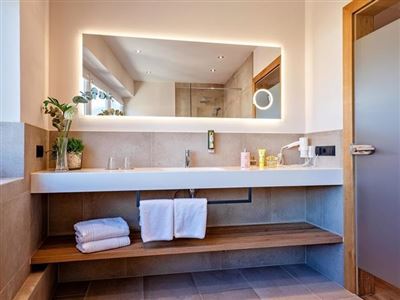 Double room, shower and bath, toilet, balcony