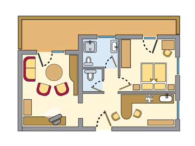 Apartment, shower, toilet, noise-proof
