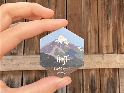 Wooden magnet Tschirgant