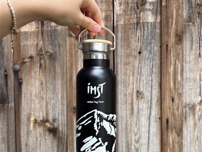 Thermos bottle Muttekopf, black/white