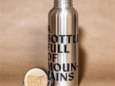 Eco drinking bottle "A Bottle full of Mountains"