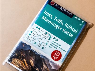 Kompass hiking map Imst and surroundings