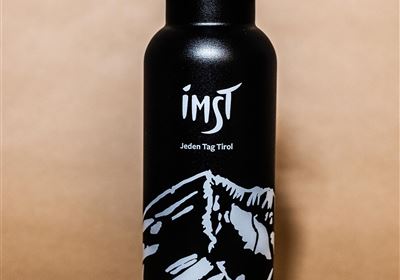 Thermos Trinkflasche in Weiß Schwarz